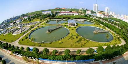 污水處理廠鳥瞰圖